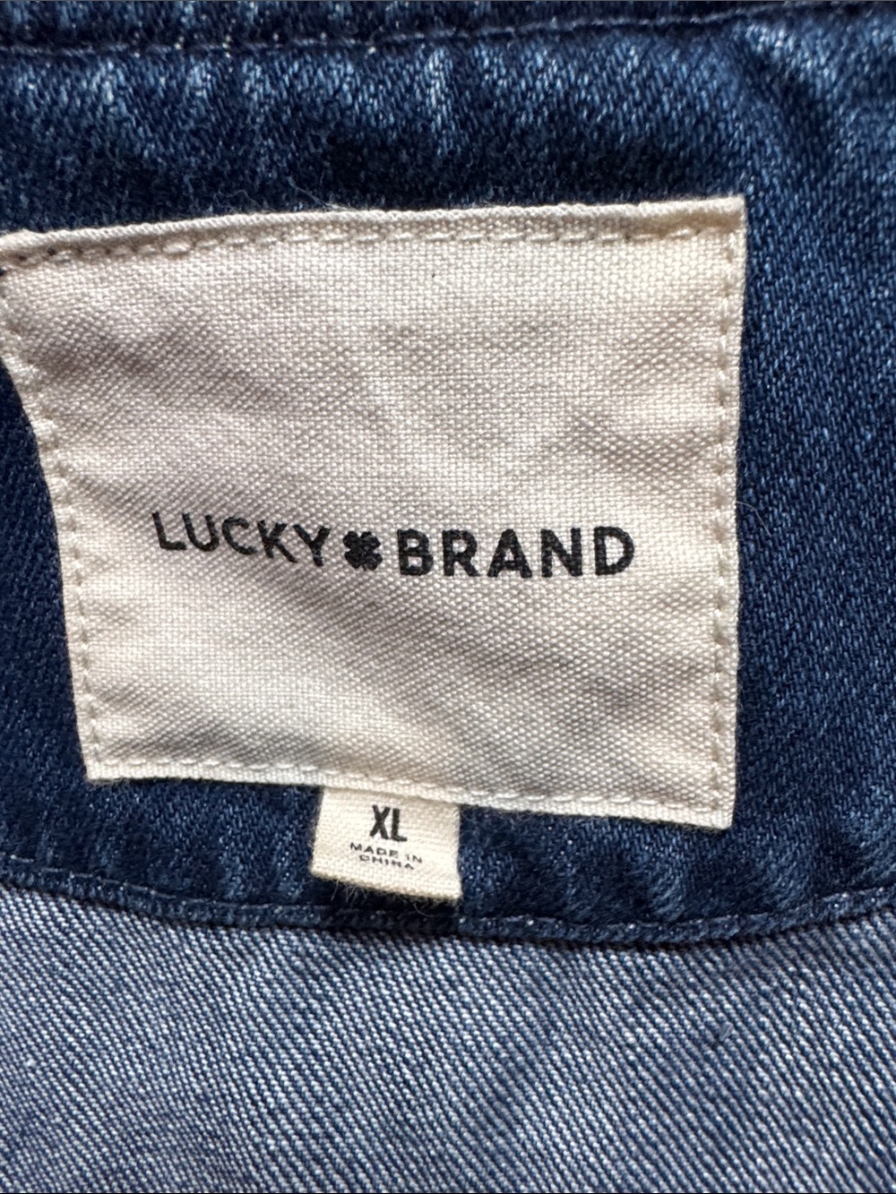 Lucky Brand Indigo Denim Button-Front Vest - Picture 7 of 7